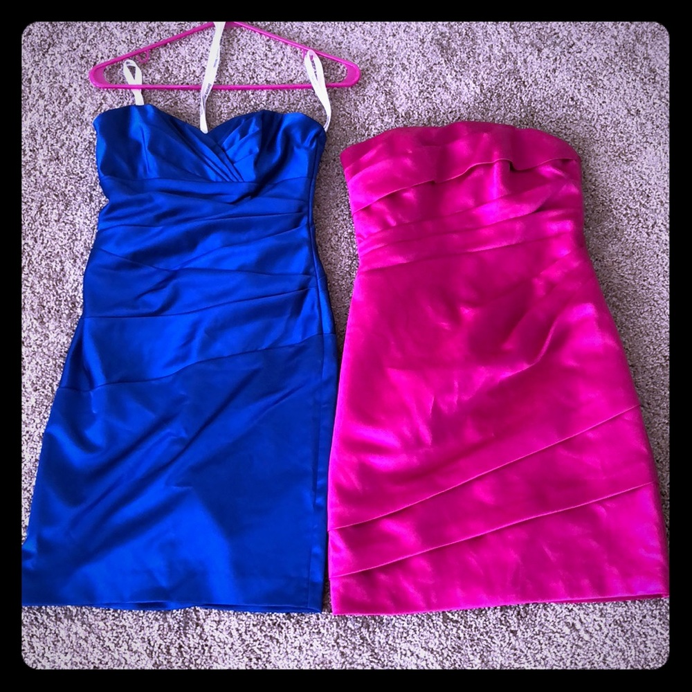 2 David’s Bridal Bridesmaid Party Dresses - Size 4